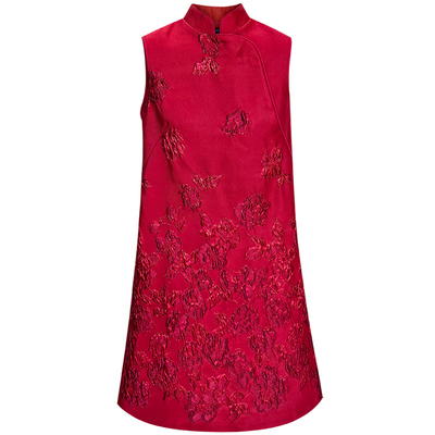 芭知彩新中式改良旗袍敬酒服提花