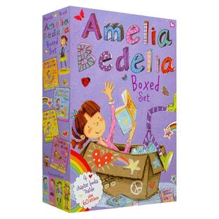 英文原版绘本 Amelia Bedelia Chapter Book Box Set 糊涂女佣1-4册盒装 艾米莉亚系列儿童桥梁初级章节书 全英文版进口英语书籍