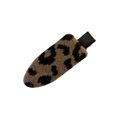 高级感复古豹纹发夹女