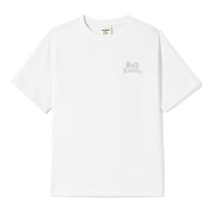 BOYLONDON时尚简约烫金翅膀潮牌休闲短袖夏季男女同款T恤N01255