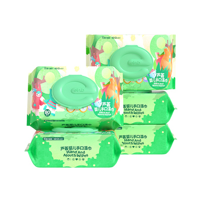 怡恩贝芦荟湿巾80抽包装