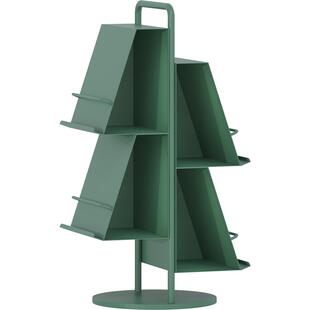 顾得中古铁艺书报杂志架客厅展示架家用报刊架阅读书架落地置物架