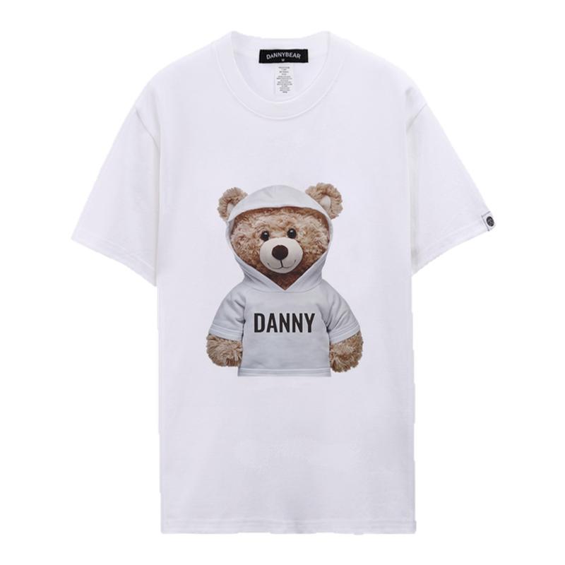 DANNYBEAR小熊款情侣轻奢T恤男女清爽透气休闲短袖DJY5885001-17