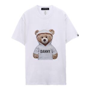 DANNYBEAR小熊款情侣轻奢T恤男女清爽透气休闲短袖DJY5885001-17
