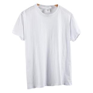 超值特价 男款小贝最爱100水洗纯棉纯白打底衫 圆领休闲短袖T恤