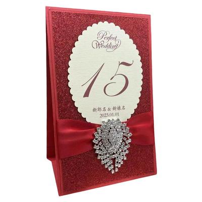 一家一婚宴桌牌手工高级个性定制