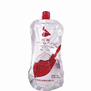 红唇甜型葡萄酒女士红酒网红爆品一组3袋精选装包邮每袋500ml