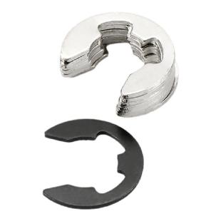 304/316不锈钢E型卡簧铁黑开口卡环e形轴用卡扣挡圈垫片M1.5-M15