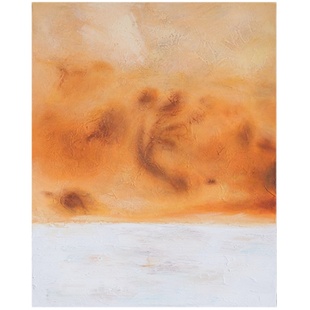 若奈巴黎雪日Boutique画作《那不勒斯》手绘岩砂肌理抽象客厅挂画