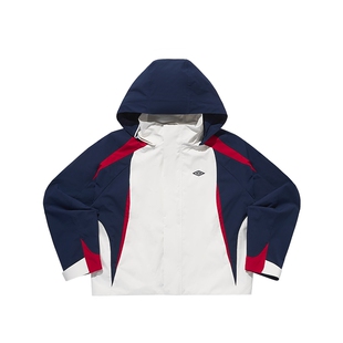 【鹿晗同款】茵宝(umbro)春季新女款英格兰荣耀连帽可拆卸夹克