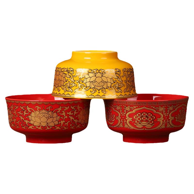 陶瓷陶瓷供奉莲花供碗佛具用品