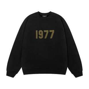 ESSENTIALS MOVIE官方卫衣男女情侣重磅休闲1977数字圆领潮牌上衣