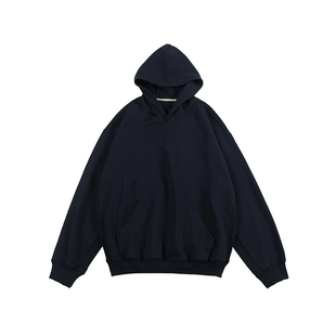 NOEARS日系cityboy藏青色连帽长袖休闲卫衣秋季复古宽松套头帽衫