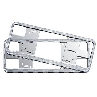 新能源绿牌照框车牌保护框女生钻石蓝牌边框架镶钻带钻汽车