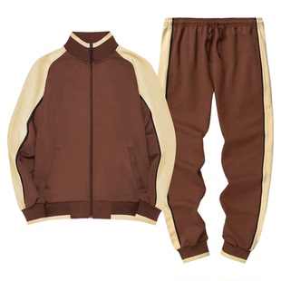 Men's color coded sportswear set 男士拼色长袖长裤运动服套装