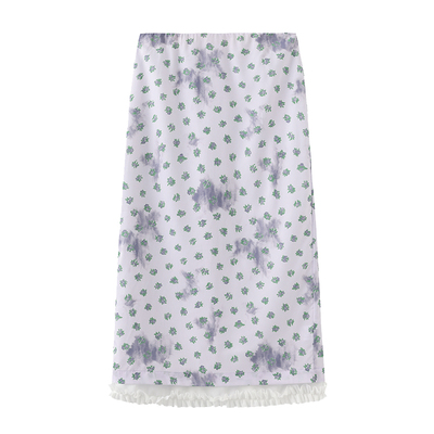 CUBIC甜美假两件包臀显瘦半身裙