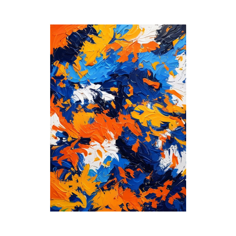 艺晴纯手绘油画大芬村抽象画挂画
