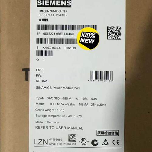【询价】6SL3224-0BE31-8UA0G120 功率适用