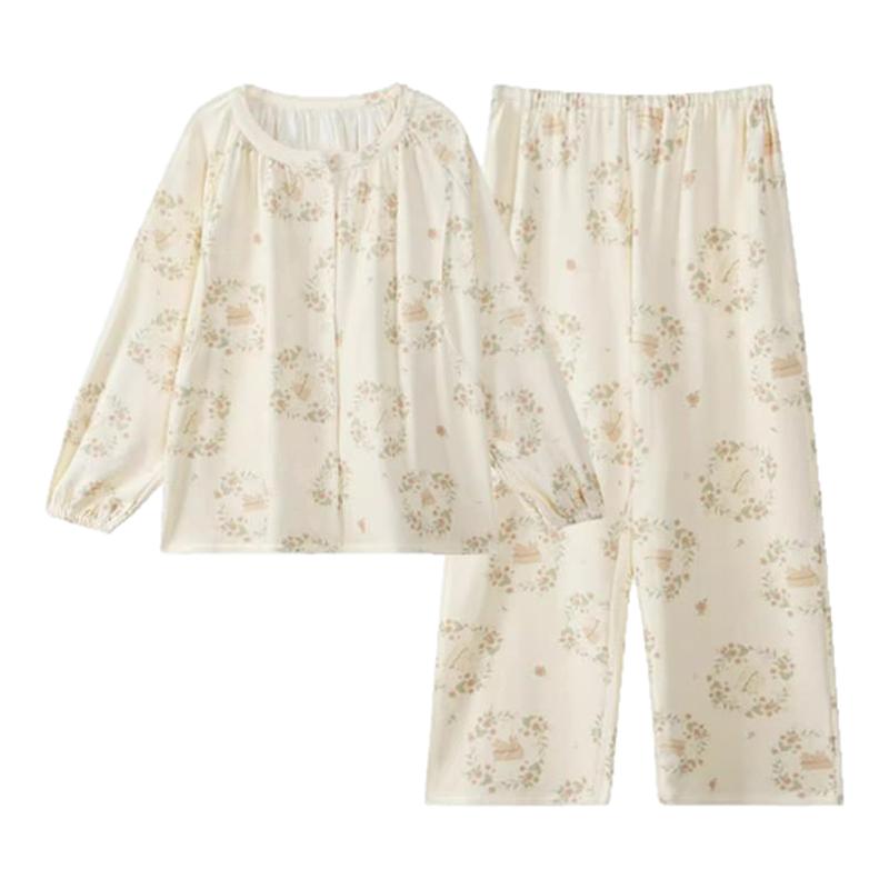 JQ婧麒月子服纯棉产后孕妇睡衣哺乳待产产妇怀孕期秋冬家居服套装