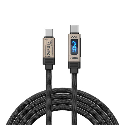 WEKOME USB4数显线雷电高速传输线80Gbps硬盘盒4K高清显示器投屏PD240W快充适用于三星苹果平板笔记本电脑Mac