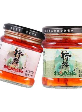 中华老字号桥牌藤椒香辣豆腐乳