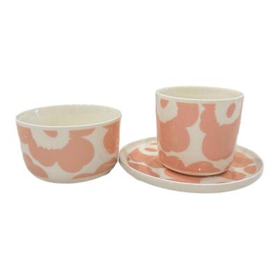 粉色系马克杯咖啡杯碟碗芬兰