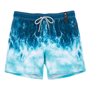 沙滩裤男速干可下水男士宽松泳裤海边冲浪游泳裤泡温泉内衬花短裤