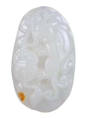 手把件貔貅新疆和田玉籽料