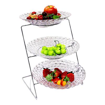 三层火锅菜架菜盘展示架凉菜盘