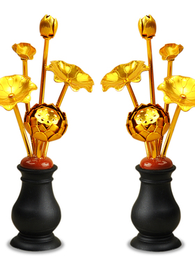 花瓶得益现代鎏金家居摆件