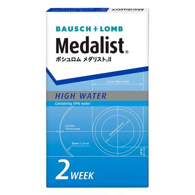 博士伦双周抛6片近视隐形眼镜Medalist半月抛透明眼镜官方旗舰店