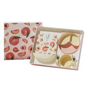 【官方正品】Qlittle宝宝餐具礼盒婴儿辅食套装名画礼盒周岁礼
