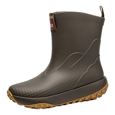 雨鞋男款中筒加绒新款时尚中筒