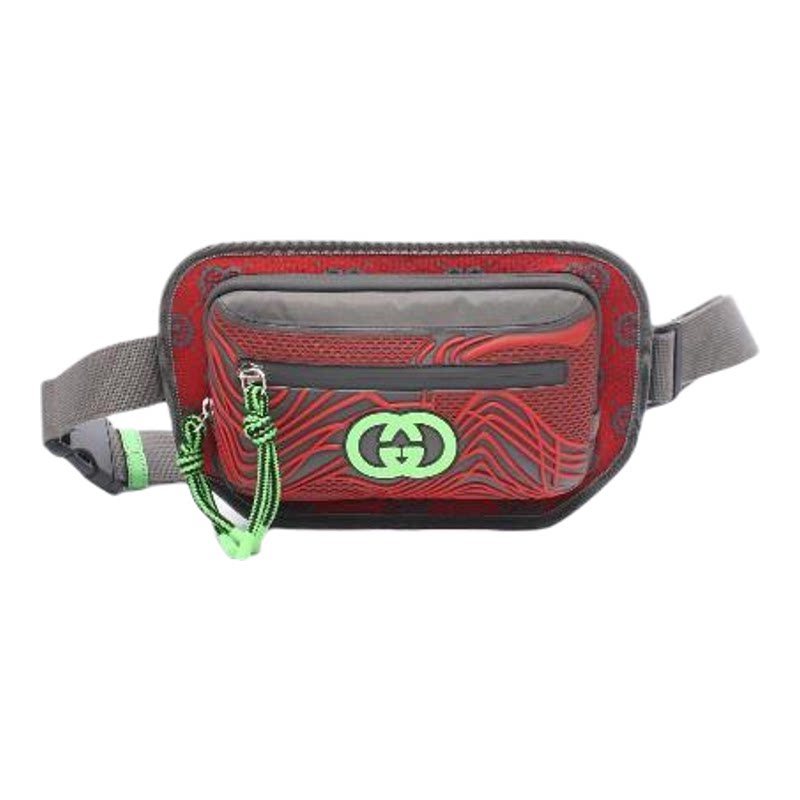 中古Gucci古驰斜挎包メンズ尼龙