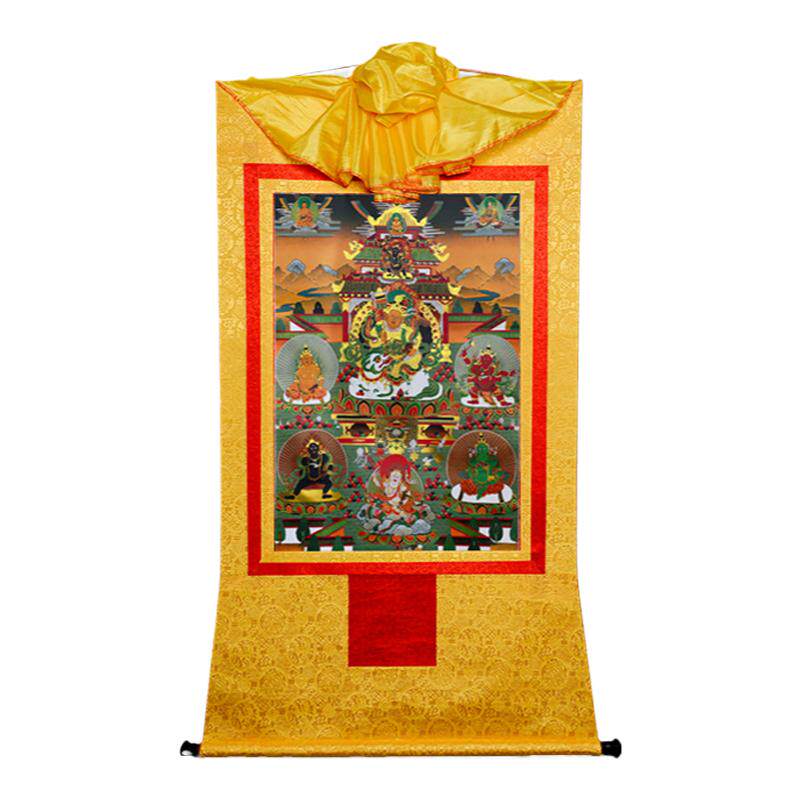 藏村唐卡居家用品黄财神