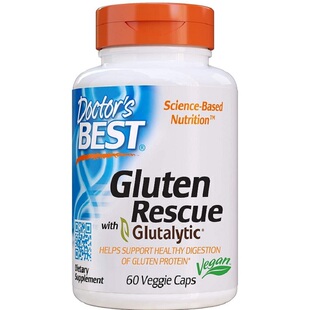 美国Doctor s Best Gluten Glutalytic麸质消化酶小麦谷蛋白A