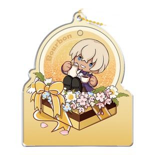 新款苦艾酒流沙钥匙扣书包小挂件亚克力二次元名侦探柯南动漫周边