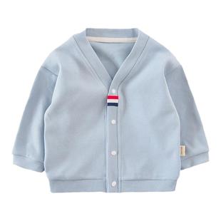 婴儿春秋外套上衣男女宝宝纯棉卫衣薄款中小童针织衫外出衣服洋气
