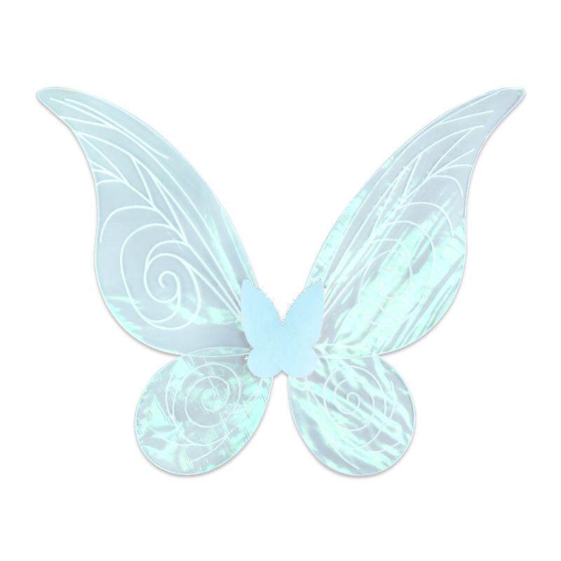蓝色精灵花仙子天使蝴蝶翅膀