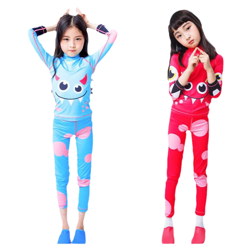 长袖长裤游泳衣e/亦浪冲浪服女童