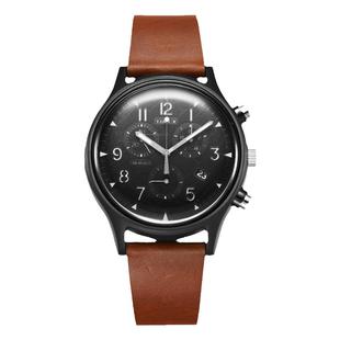 TIMEX手表男户外潮流个性复古夜光防水棕色皮带男士腕表TW2T29600