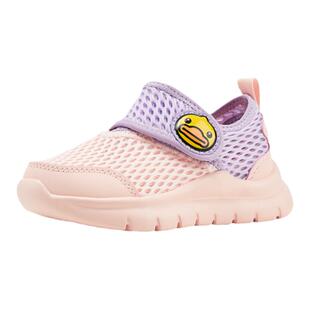 B.Duck小黄鸭童鞋女童运动鞋春夏儿童镂空男童网鞋透气网面小童潮