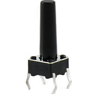 轻触开关微动支架侧小按钮键4四脚贴片直插6*6*5/6/7/8/9/10m铜脚