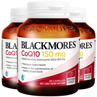BLACKMORES辅酶CoQ10胶囊*3瓶