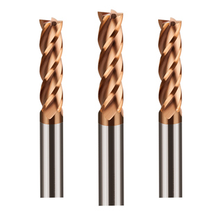 四刃硬质合金钨钢立铣刀4刃圆鼻加长键槽cnc刀具55度平底两刃洗刀