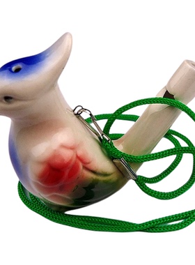 批发陶瓷鸟哨音乐水鸟创意儿童趣味玩具口哨水哨挂绳泥哨鸟类摆件