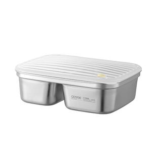 304不锈钢大容量饭盒学生分格餐盒可微波炉上班便当盒保鲜密封盒