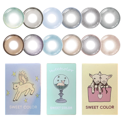 SweetColor美瞳半年抛1片高颜值日常清透梦核系欧若风隐形眼镜