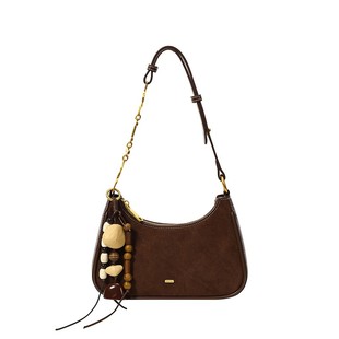 南风Chio2nd 磨砂真皮腋下包包女2025新款秋冬红色婚包单肩斜挎包