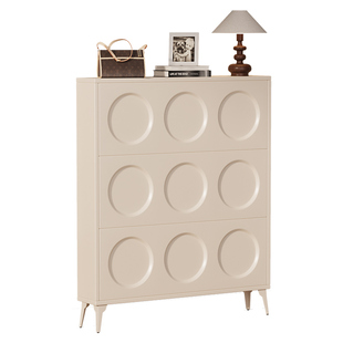 超薄翻斗鞋柜法式复古家用门口小窄入户玄关鞋柜门后楼道口窄鞋架